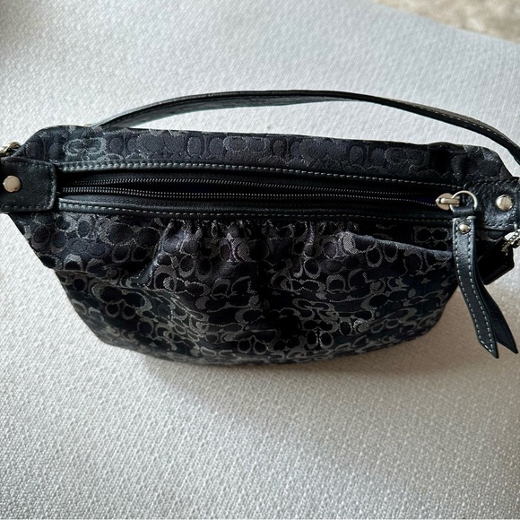 Coach Black and Silver Baguette Bag - Picture 6 of 6
